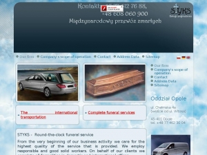 Transport zmarłych oraz oprawa ceremonii pogrzebowych